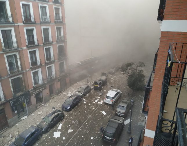 انفجار ضخم يهز وسط العاصمة الإسبانية مدريد.. شاهد الفيديو