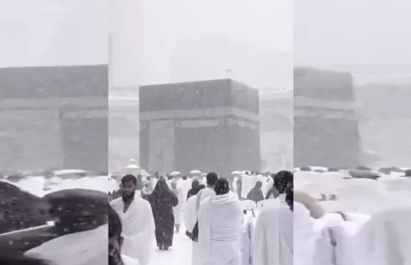 لأول مرة يحدث.. حقيقة تساقط الثلوج اليوم في مكة المكرمة