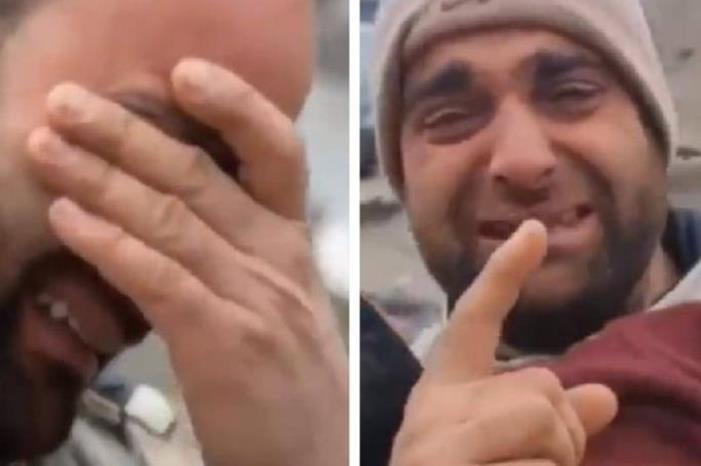 البوكس نيوز – زلزال سوريا.. شاب سوري يبكي بعد فقد 12 فرد من عائلته (فيديو)