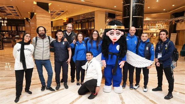 وصول المنتخبات المشاركة في بطولة الجائزة الكبرى للجودو ببرج العرب