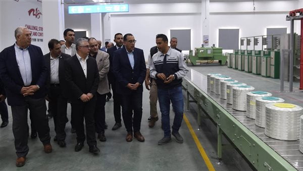 رئيس الوزراء يشهد افتتاح خط الإنتاج الجديد بمصنع “جوشى ـ مصر” للفايبر جلاس
