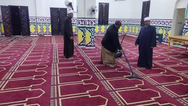أوقاف الوادي الجديد تشن حملات لمتابعة أعمال صيانة الخدمات والمرافق داخل المساجد