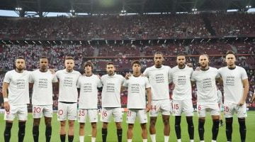 رياضة – لاعبو إشبيلية يدعمون سيرجيو ريكو قبل مباراة روما فى نهائي الدوري الأوروبي
