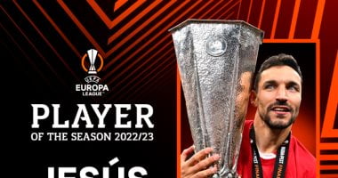 رياضة – خيسوس نافاس أفضل لاعب فى بطولة الدوري الأوروبي 2022-23