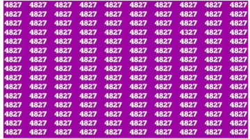 للأذكياء فقط… أوجد ارقم المختلف 4327 بين أرقام 4827 في 11 ثانية – البوكس نيوز