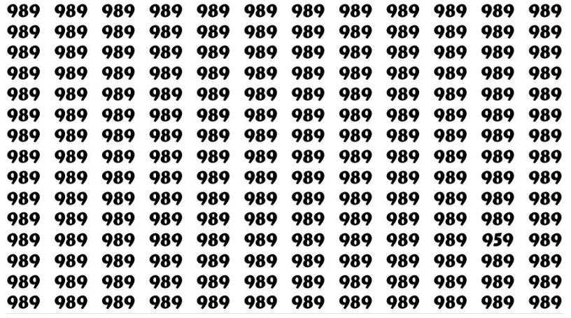 أتحداك أن تتمكن من اكتشاف الرقم 959 في هذه الصورة خلال 8 ثوانٍ فقط – البوكس نيوز
