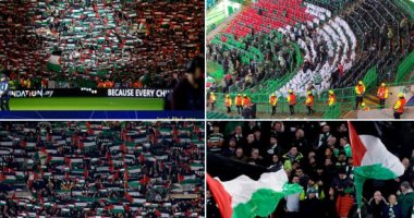 رياضة – إبهار سيلتك ضد أتلتيكو مدريد .. 2 من 32 ناديا دعموا فلسطين في أبطال أوروبا