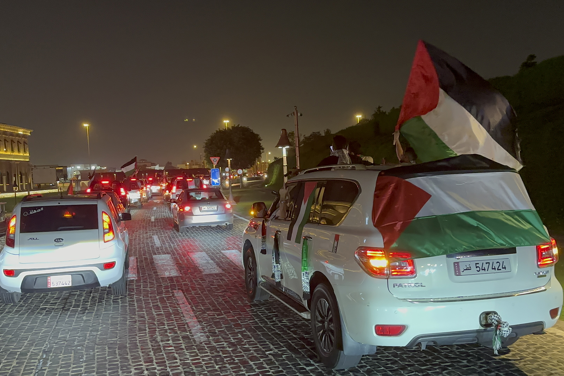 مسيرة تضامنية في قطر نصرة لطوفان الأقصى | أخبار – البوكس نيوز