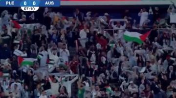 رياضة – جماهير الكويت خلال لقاء فلسطين ضد أستراليا: بالروح بالدم نفديك يا فلسطين