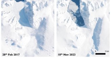 تكنولوجيا  – دراسة ترصد تراجع النهر الجليدى فى القطب الجنوبى بشكل كبير