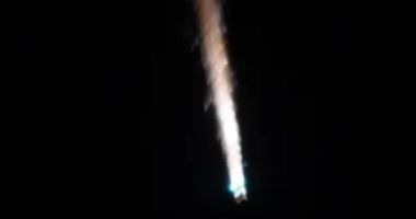 تكنولوجيا  – رواد الفضاء يشاهدون مركبة شحن روسية تحترق فى الغلاف الجوى للأرض.. صور