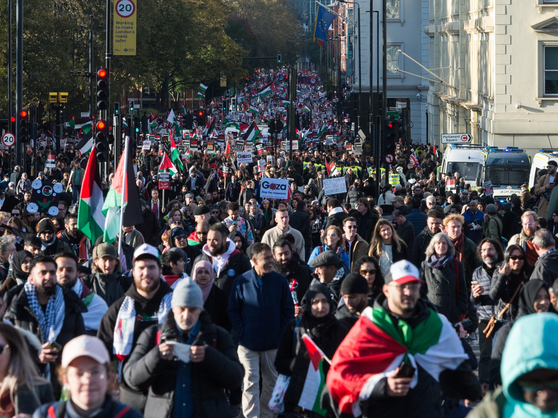 مظاهرات التضامن مع فلسطين تطيح بوزيرة داخلية بريطانيا | أخبار – البوكس نيوز