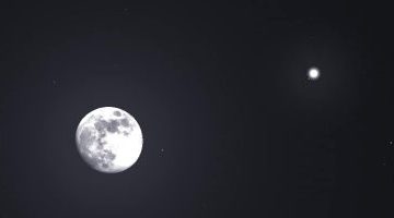 تكنولوجيا  – شاهد الليلة.. القمر والمشترى فى لقائهما الأخير لعام 2023