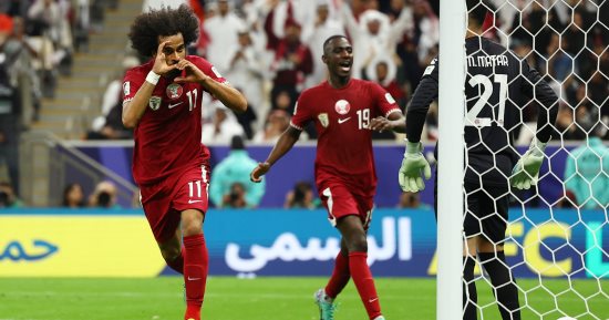 رياضة – الأردن ضد قطر.. أكرم عفيف يفتتح أهداف نهائى كأس آسيا بالدقيقة 21