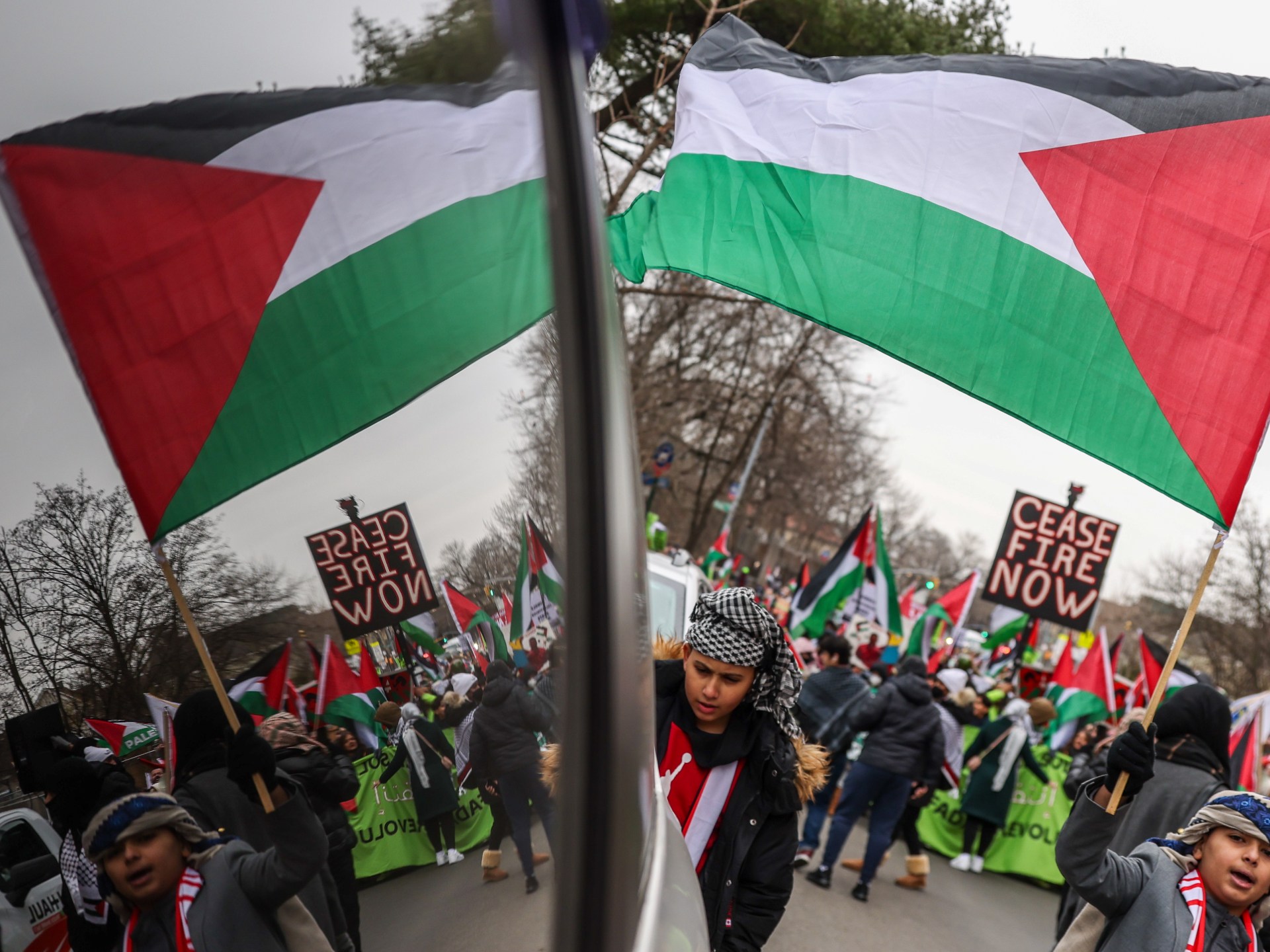مظاهرات تعمّ مدنا أوروبية وأميركية نصرة لغزة وتنديدا بالعدوان الإسرائيلي | أخبار – البوكس نيوز