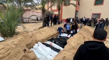 دفن 35 شهيدا بمقابر جماعية داخل مجمع ناصر الطبي في خان يونس | البرامج – البوكس نيوز