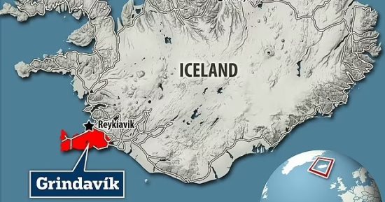 تكنولوجيا  – صور الأقمار الصناعية تكشف الثوران البركانى فى أيسلندا من الفضاء