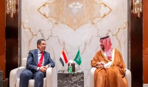 وزير الدفاع السعودي وبن مبارك يبحثان تطورات الأوضاع في اليمن
