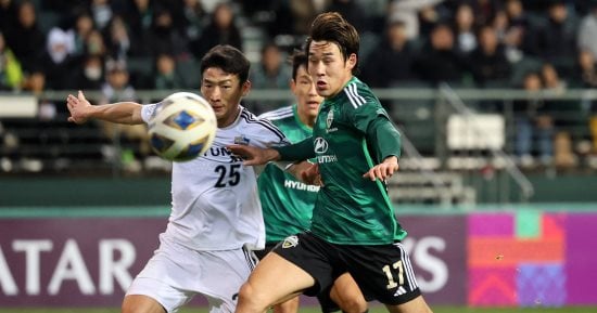 رياضة – أولسان الكوري الجنوبي يتعادل مع مواطنه تشونبوك في دوري أبطال آسيا
