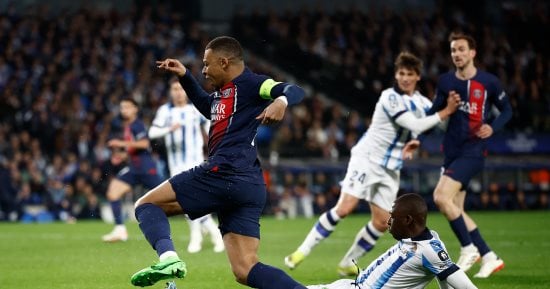 رياضة – باريس يتقدم بهدف أمام ريال سوسيداد بالشوط الأول فى دوري أبطال أوروبا
