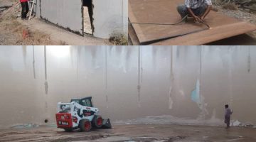 مؤسسة مياه عدن تعيد تأهيل وصيانة خزان جبل فقم “المصافي” بالبريقة