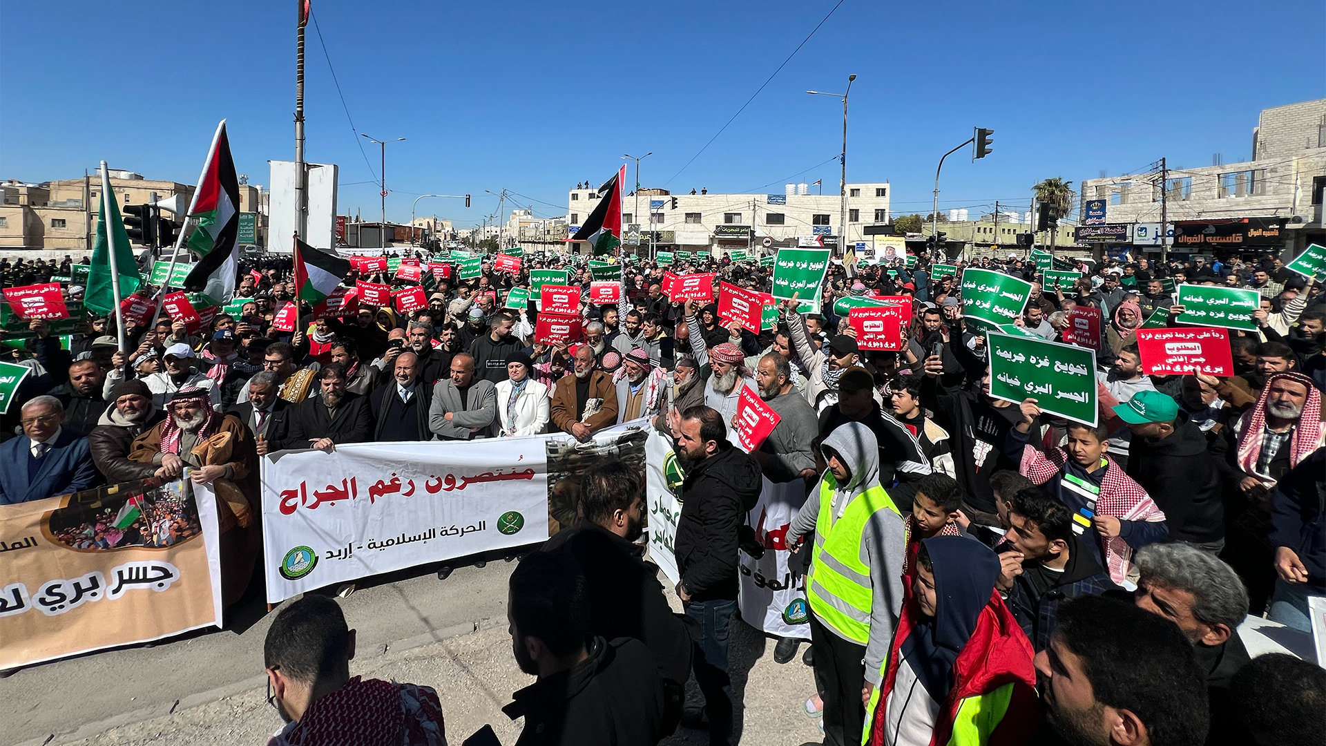 رفض الجسر البري.. عنوان فعاليات مناصرة غزة الأبرز في الأردن | سياسة – البوكس نيوز