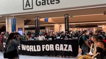 احتجاجات ضد حرب إسرائيل على غزة تغلق الصالة الدولية بمطار فرانسيسكو | أخبار – البوكس نيوز
