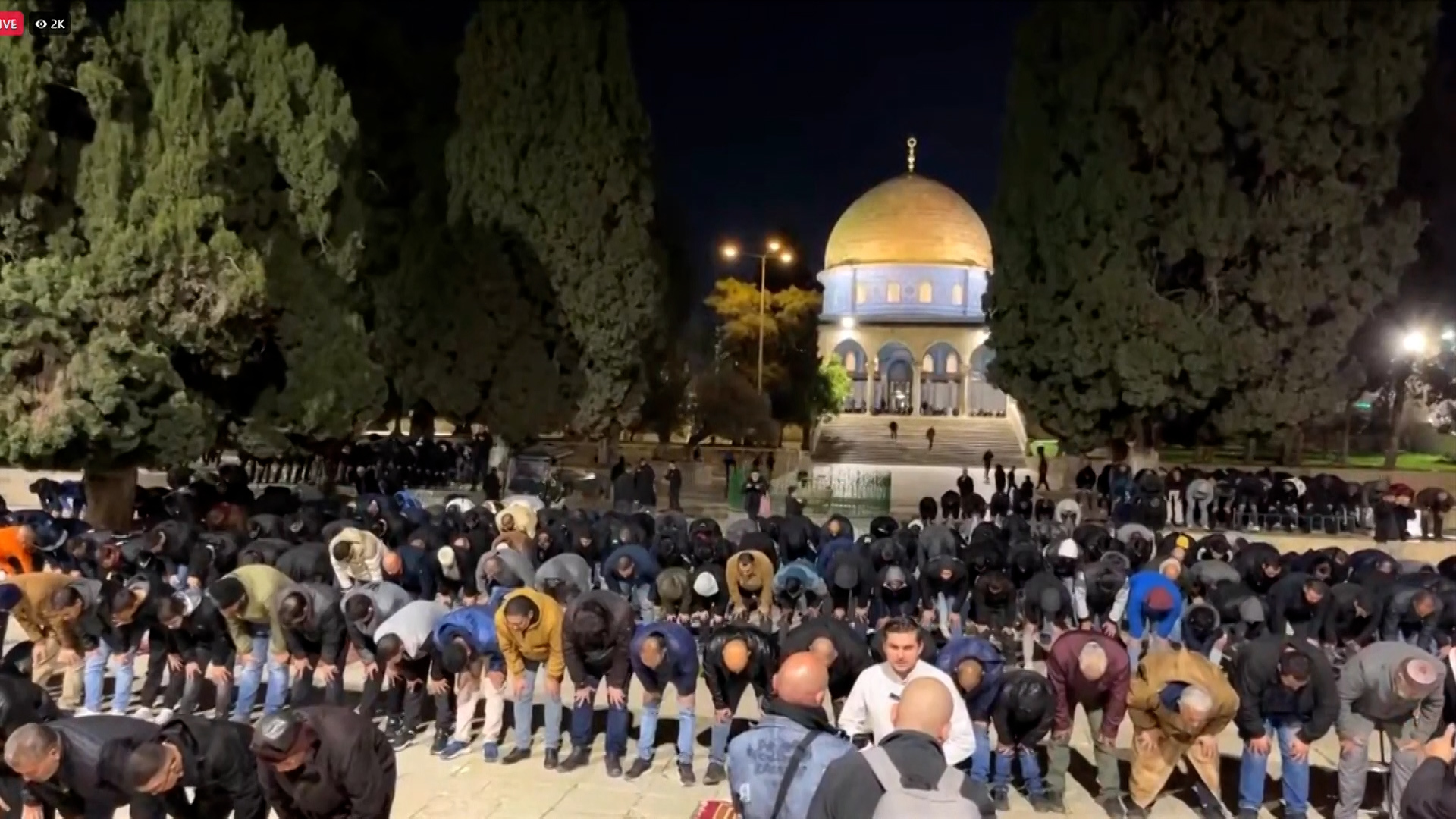 إقامة صلاة التراويح الأولى بالمسجد الأقصى وسط إجراءات أمنية إسرائيلية مشددة | أخبار التقارير الإخبارية – البوكس نيوز