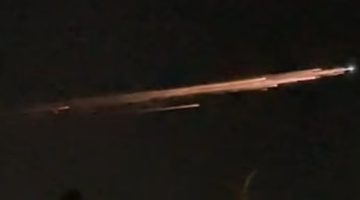 تكنولوجيا  – تفاصيل انفجار صاروخ صينى فوق كاليفورنيا بعد عودته إلى الغلاف الجوى للأرض