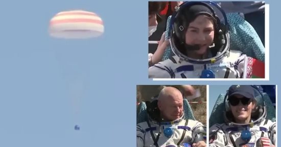 تكنولوجيا  – كبسولة سويوز تهبط بسلام بـ3 رواد من مهمة محطة الفضاء الدولية