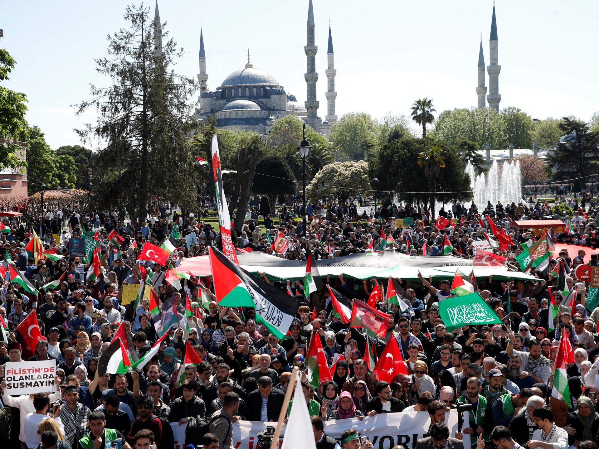 مظاهرات حول العالم نصرة لغزة و100 في إسبانيا وحدها | أخبار – البوكس نيوز