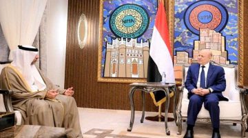 رئيس مجلس القيادة الرئاسي يستقبل سفير دولة الامارات العربية المتحدة