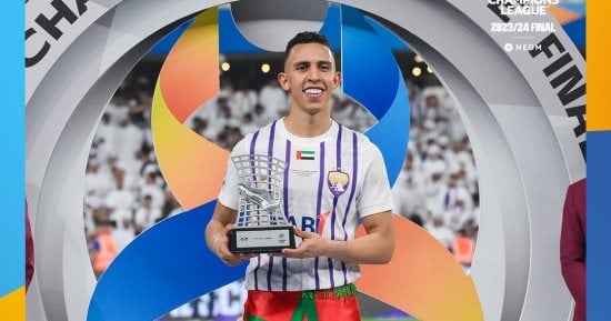 رياضة – سفيان رحيمي لاعب العين الإماراتى يحصد جائزتي أفضل لاعب وهداف دوري أبطال آسيا