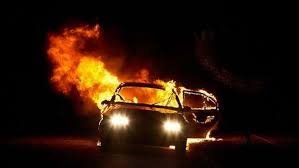 حادث تصادم مروع على طريق المنيا.. تفحم سيارة ملاكي ووفاة شخصين
