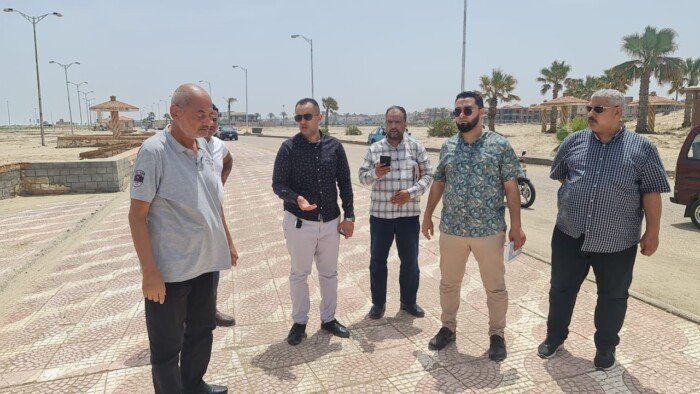 رئيس جهاز مدينة دمياط الجديدة يتابع آخر مستجدات أعمال تطوير منطقة الشاطئ