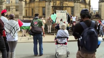 سكان ينضمون إلى الاحتجاج الطلابي الداعم لغزة في جامعة أكسفورد البريطانية | التقارير الإخبارية – البوكس نيوز
