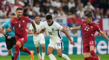 رياضة – منتخب إنجلترا يحسم شوط أول ضد صربيا بهدف بيلينجهام النارى.. فيديو وصور