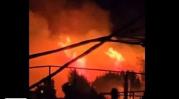 حريق هائل بالقرب من قاعدة عسكرية إسرائيلية بالقدس (فيديو)