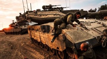 تفجير دبابة إسرائيلية جنوب الحي السعودي غرب رفح الفلسطينية