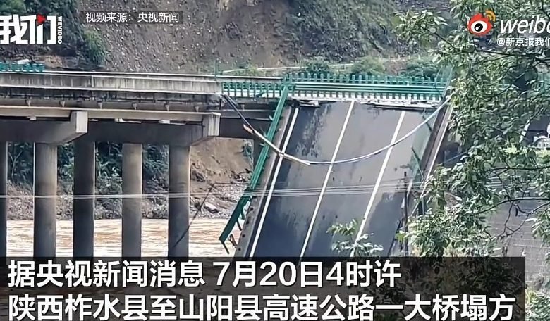 أكثر من 30 مفقودا إثر انهيار جسر في الصين 